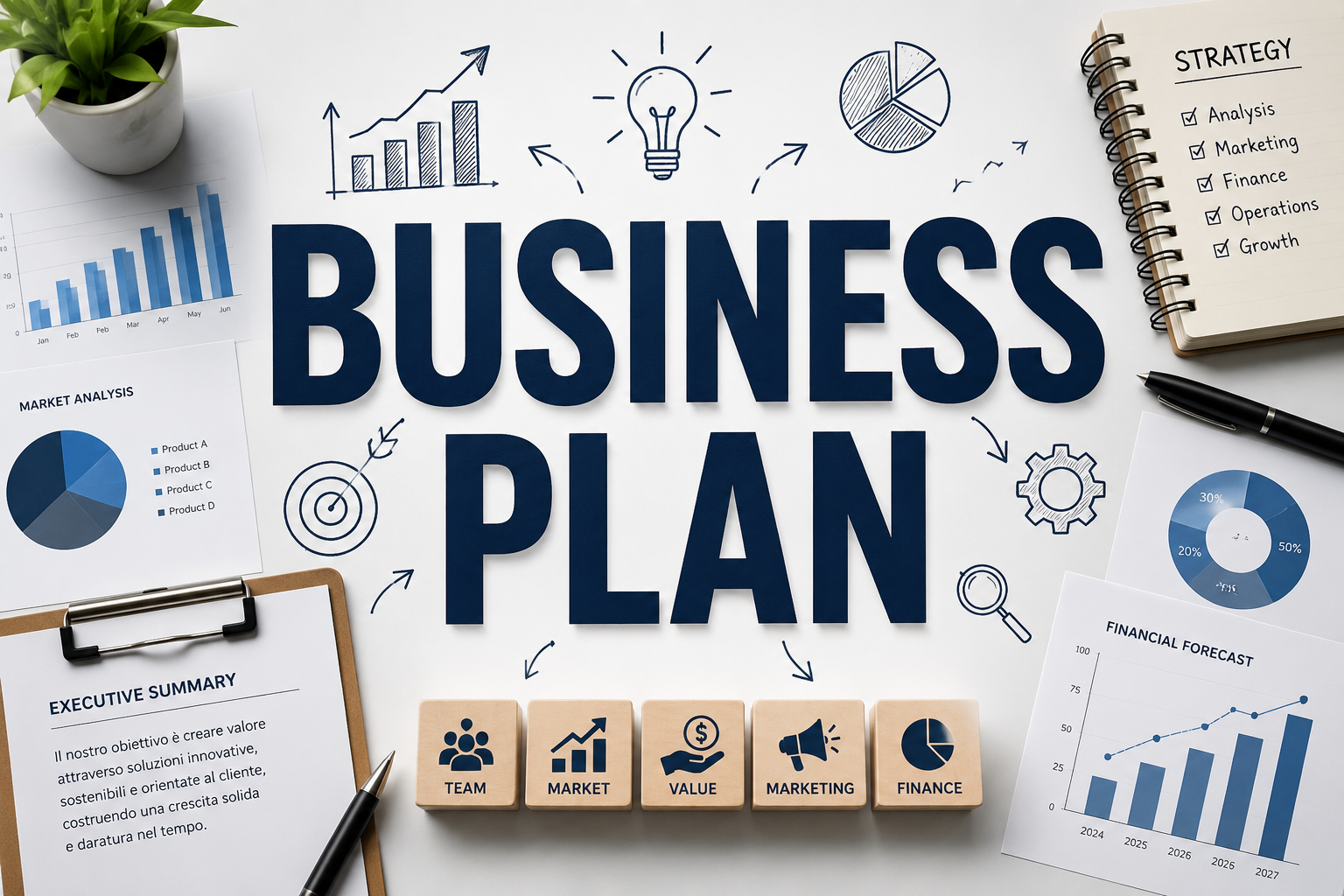 Fare Business Plan per iniziare una nuova attività