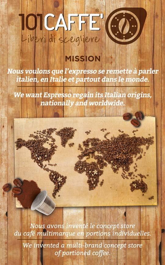 101caffe franchising capsule cialde caffe