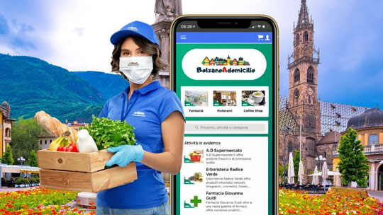 bolzano a domicilio app delivery e-commerce