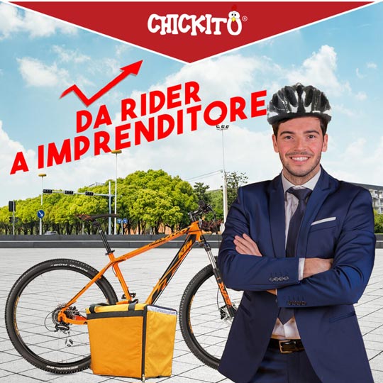 chickito rider imprenditore food delivery
