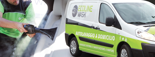 ecoline wash lavaggio auto vapore a domicilio